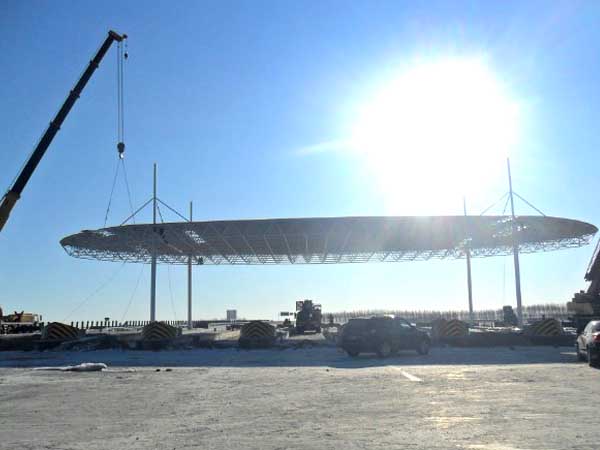 沈阳加油站网架案例